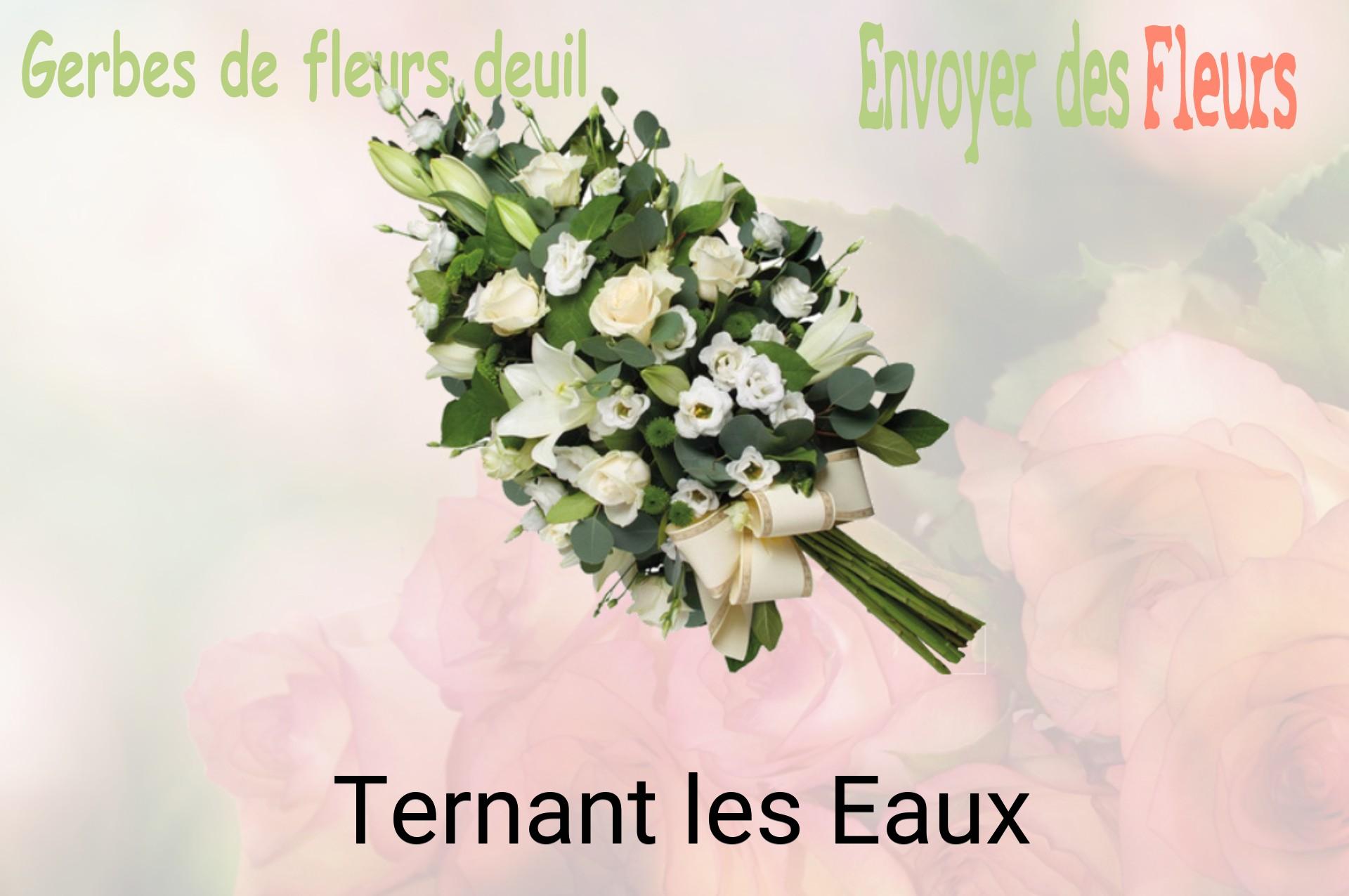 Gerbe de fleurs de deuil livrée à Ternant-les-Eaux